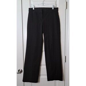 J. Crew Women's Black Stretch Wide Leg Trouser Dress Pants Office Career Size 4